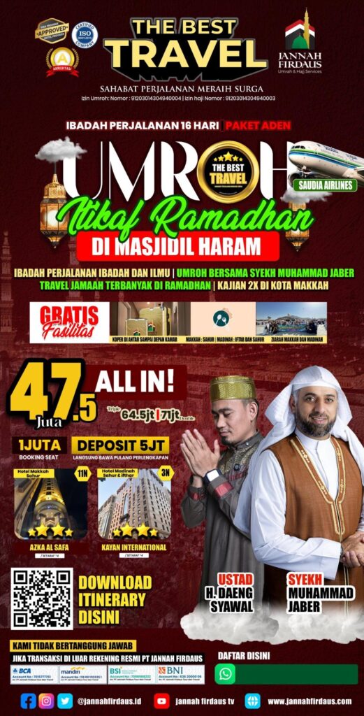 Paket Umroh i'tikaf Ramadhan
