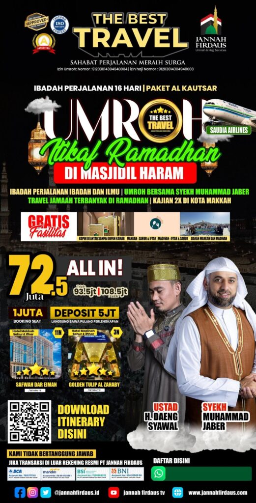 Paket I'tikaf 1447 H Jannah Frdaus