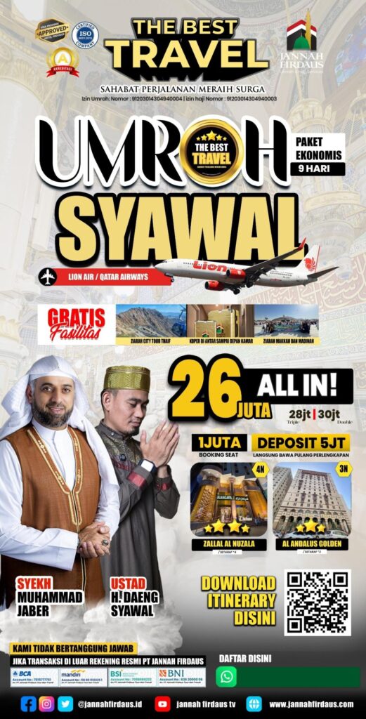 pAKET uMRAH sYAWAL 2026