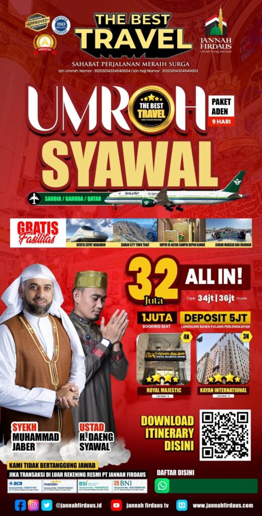pAKET uMRAH sYAWAL 2026
