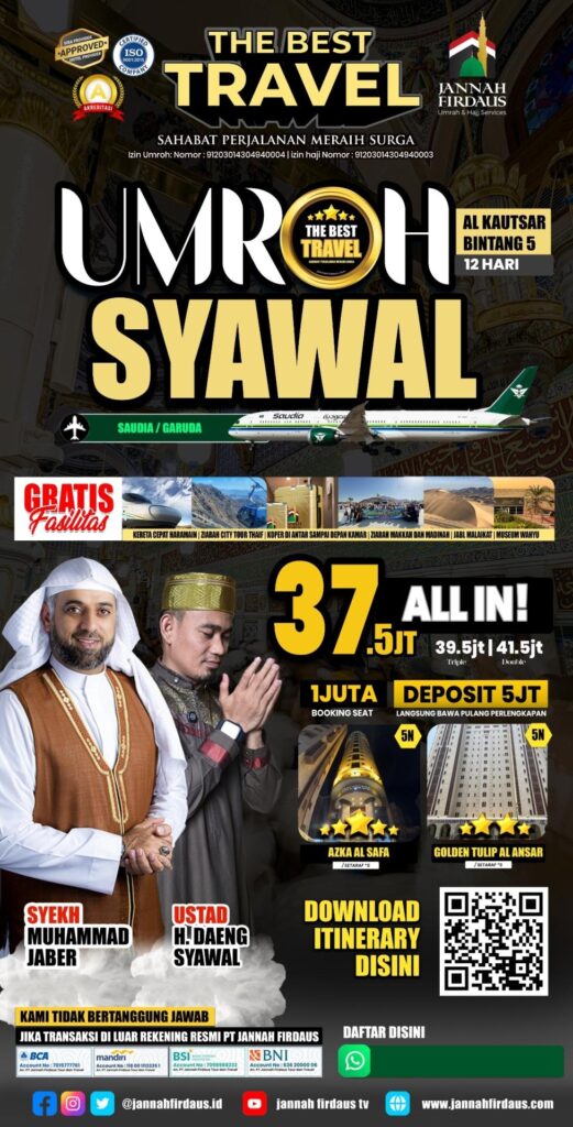 pAKET uMRAH sYAWAL 2026